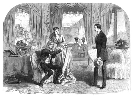 Scene from "A Hero of Romance," at the Haymarket Theatre, 1868. Creator: Unknown.