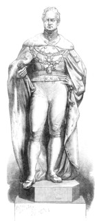 Statues of the kings in Westminster Hall: William IV., 1868. Creator: Unknown.