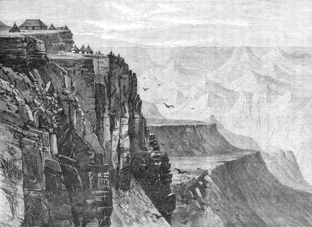 The Abyssinian Expedition: view from a point near the King's House, Magdala, 1868. Creator: Unknown.