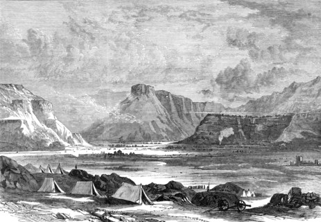 The Abyssinian Expedition: view from the fortified post of Adigerat, 1868. Creator: Unknown.
