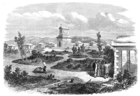 The Crimea Revisited: the French Cemetery, 1869. Creator: Unknown.