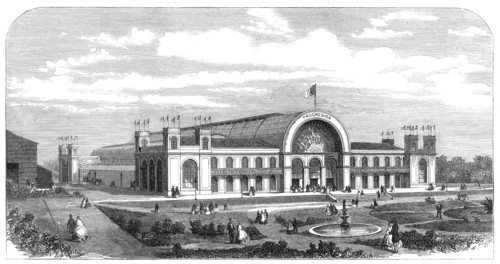 The Crystal Palace of the Portuguese International Exhibition at Oporto, 1865. Creator: Unknown.
