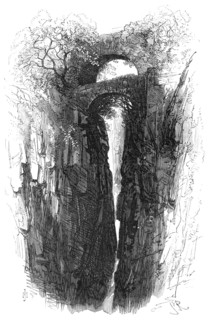 The Devon Valley Railway in Scotland: the Rumbling Brig, 1869. Creator: Unknown.
