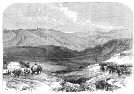 The Expedition to Abyssinia: meeting of the Prince of Tigre with Sir Robert Napier, 1868. Creator: C. R..