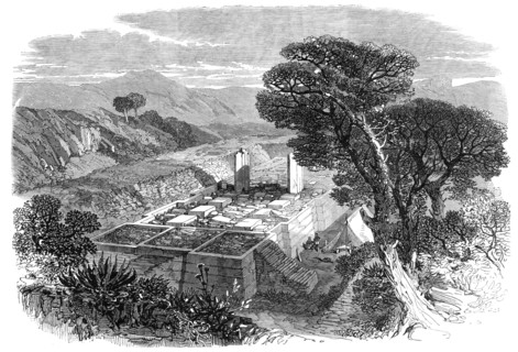 The Expedition to Abyssinia: ruins of an ancient Greek church at Agoola, 1868. Creator: Unknown.