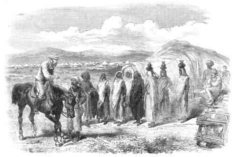 The Expedition to Abyssinia: water-carriers and camp followers, 1868. Creator: Unknown.