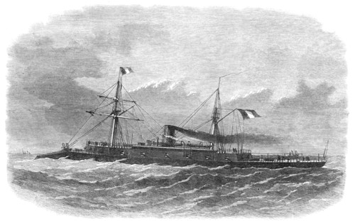 The French ironclad Rochambeau, formerly the American Dunderberg, 1868. Creator: Unknown.