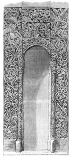 The Loan Collection, South Kensington Museum: doorway carved in pine-wood, (Russian), 1868. Creator: Unknown.