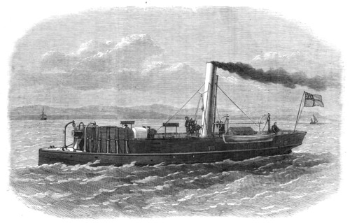 The new gun-boat Staunch, built at Elswick, Newcastle-on-Tyne, 1868. Creator: Unknown.