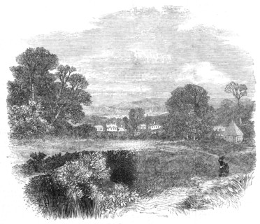 The Outbreak in Jamaica: Maroon Town, Blue Mountains, 1865. Creator: Unknown.