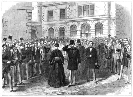 The Prince and Princess of Wales at St. Bartholomew's Hospital, 1868. Creator: Unknown.