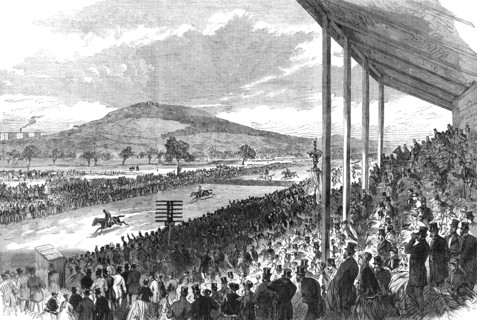 The Royal Artillery Steeplechase at Woolwich, 1868. Creator: Unknown.