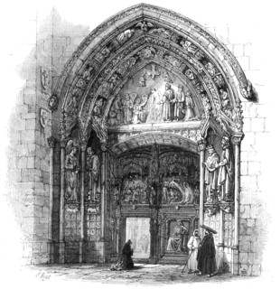The Spanish Revolution: entrance...to Burgos Cathedral, where the governor was murdered, 1869. Creator: Unknown.