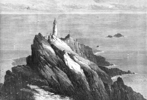 The Start Lighthouse, South Devon, 1868. Creator: Mason Jackson.