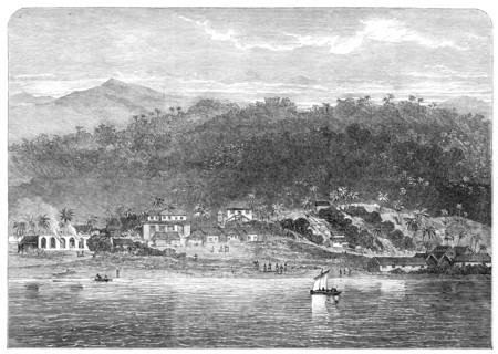 The town of Morant, Morant Bay, Jamaica, 1865. Creator: Unknown.
