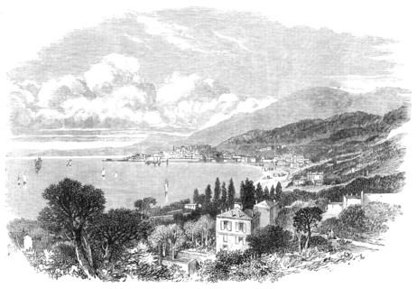 View of Mentone from the East, 1869. Creator: Unknown.