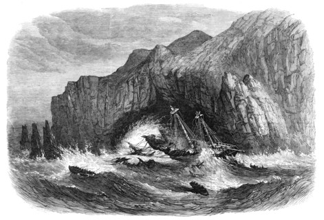 Wreck of the General Grant on the Auckland Islands, 1868. Creator: Unknown.