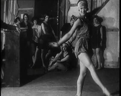 A Female Civilian Performing a Dance Routine  in a Studio, 1920s. Creator: British Pathe Ltd.