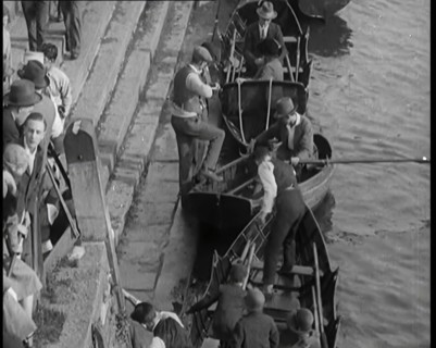 Crowds of People Rowing on the River Thames at Richmond, 1926. Creator: British Pathe Ltd.