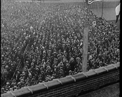 Crowds of People in a Sports Stadium, 1921. Creator: British Pathe Ltd.