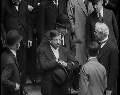 International Leaders Gathering on the Steps of a Building for a Conference on Economic..., 1931. Creator: British Pathe Ltd.