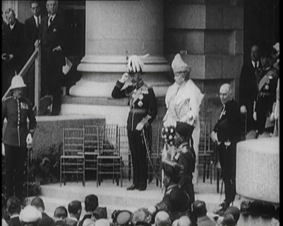 King George V and Queen Mary at a Formal Occasion, 1922. Creator: British Pathe Ltd.