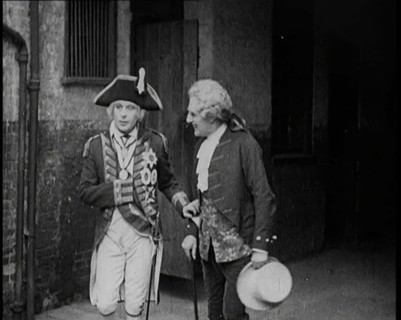 Scene from the Feature Film 'Nelson': The Actor Cedric Hardwicke Portraying Nelson Talks..., 1920s. Creator: British Pathe Ltd.