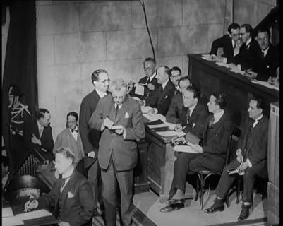 Members of the League of Nations Meeting in Geneva, 1926. Creator: British Pathe Ltd.