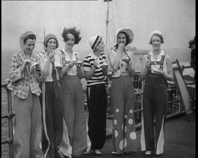 Women Standing by the Sea, 1933. Creator: British Pathe Ltd.