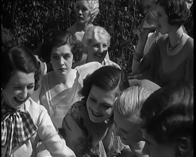 A Large Group of Female Civilians Posing for Photos, 1931. Creator: British Pathe Ltd.
