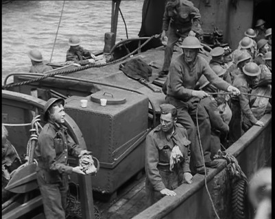 British Soldiers Climbing Aboard Ships at  Dunkirk for the Evacuation, 1940. Creator: British Pathe Ltd.