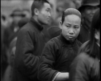 Chinese Men and Women Seeking Refugee from the Japanese Attack On Shangha..., 1937. Creator: British Pathe Ltd.