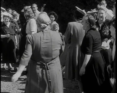 A British Woman Dancing in the Open Air and Sunshine and Kicking Her Leg up High Towards..., 1938. Creator: British Pathe Ltd.