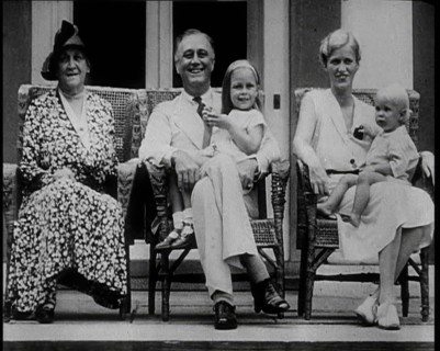 Franklin D Roosevelt, One of the Democratic Presidential Candidates, and Family, 1932. Creator: British Pathe Ltd.