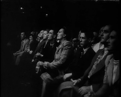 Spectators Watching a Wrestling Match, 1930s. Creator: British Pathe Ltd.