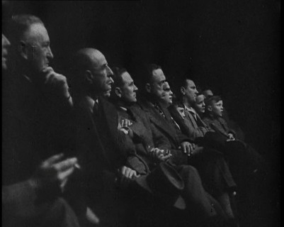 Spectators Watching a Wrestling Match, 1930s. Creator: British Pathe Ltd.