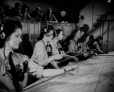 WAAF Plotters Working With Plotting Equipment, 1940. Creator: British Pathe Ltd.