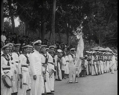 Male German Soldiers at tending the Funerals of Those Killed on the Graf Spee During the..., 1939. Creator: British Pathe Ltd.