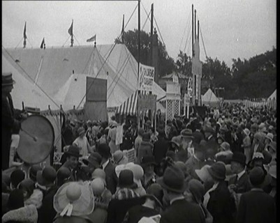 A Large Group of People Attending a Theatrical Garden Party, 1920s. Creator: British Pathe Ltd.