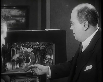 The Producer Julian Wylie Choosing Set a Design for a Theatre Show, 1920s. Creator: British Pathe Ltd.