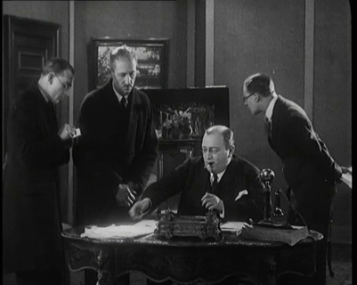 The Producer Julian Wylie Choosing Set a Design for a Theatre Show, 1920s. Creator: British Pathe Ltd.