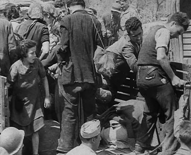 Italian Civilians in a US Army Truck, 1943-1944. Creator: British Pathe Ltd.