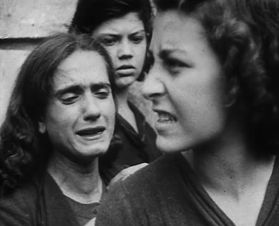 Italian Civilians Jostling in a Queue for Food, 1943-1944. Creator: British Pathe Ltd.