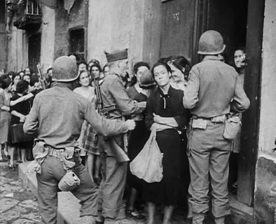 Italian Civilians Queuing for Food, 1943-1944. Creator: British Pathe Ltd.