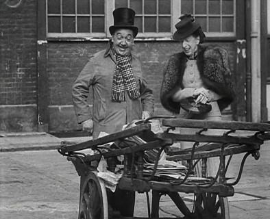 Syd Walker Talking to Nellie Wallace About Using gramophone records for War Materials, 1942. Creator: British Pathe Ltd.