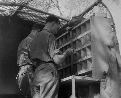 Allied Soldiers’ Letters Being Sorted, 1943-1944. Creator: British Pathe Ltd.