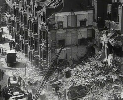 People Clearing Out Bomb Damage , 1942. Creator: British Pathe Ltd.