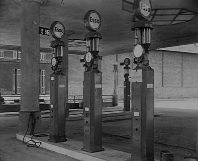 An Empty Petrol Station, 1943. Creator: British Pathe Ltd.