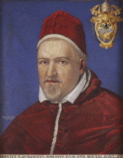 Portrait of Pope Paul V (1552-1621), 1621. Creator: Provenzale; Marcello (1575-1639).