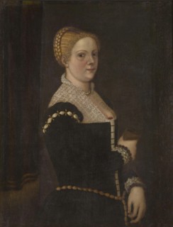 Self-portrait, End of 16th cen.. Creator: Robusti (La Tintoretta); Marietta (ca 1554/5-1590).
